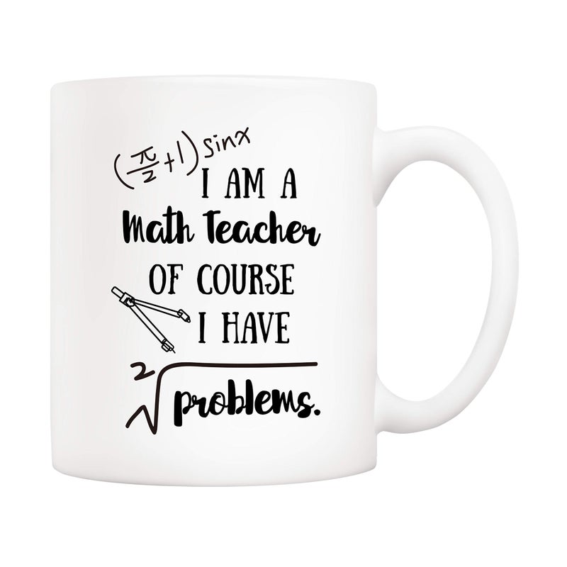 5Aup Funny Math Mug  Im A Math Teacher Problems Cups 11 Oz Teachers Day Gift
