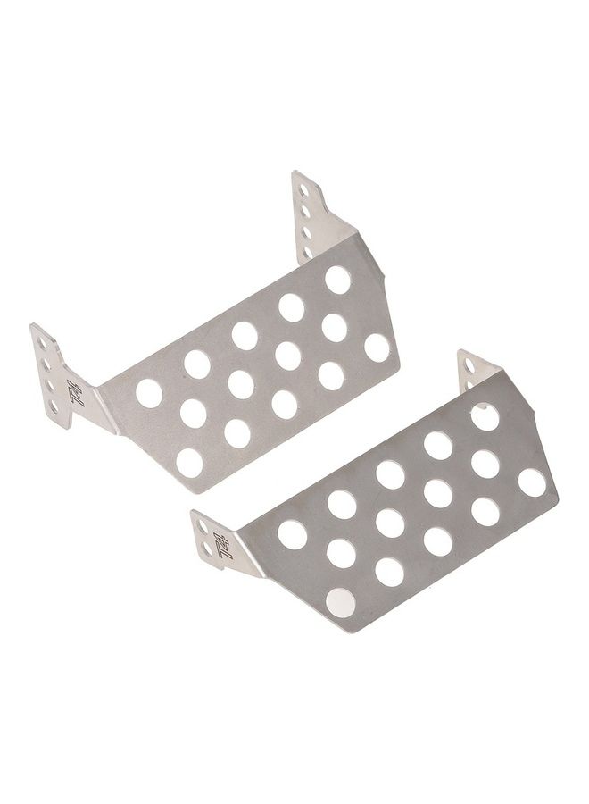 NIBEMINENT Front And Rear Stainless Steel Chassis Protector Board For 1/10 Traxxas TRX-4 RC Rock Crawler Car - Image 3