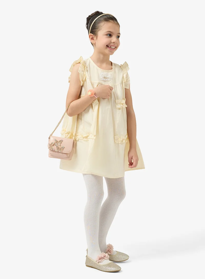 بنياتا فستان مكشكش