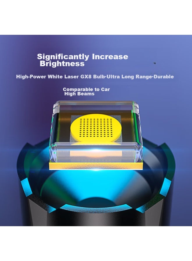 Little Savage Xiaoyeren Flashlight, High-intensity Ultra-bright White Laser, Long-range Outdoor Patrol, Self-defense, Ultra-long Battery Life, Rechargeable, Small Searchlight - Image 2