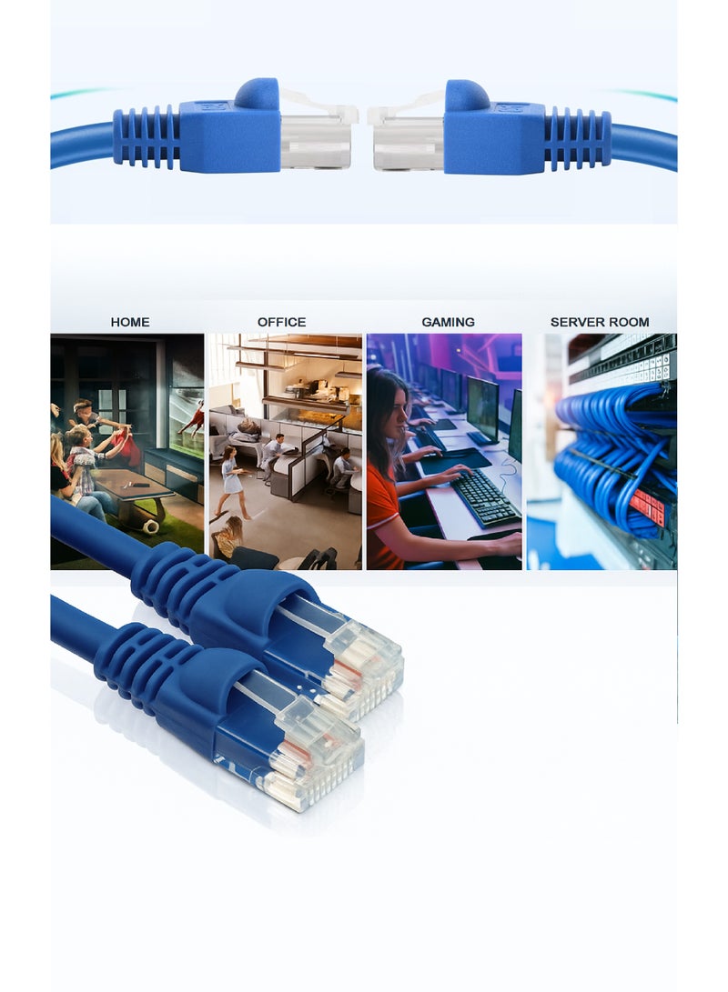 RJ45 Ethernet Cable Boots – Strain Relief & Clip Protector – Blue (100, 50 and 25 Pcs) - Image 5