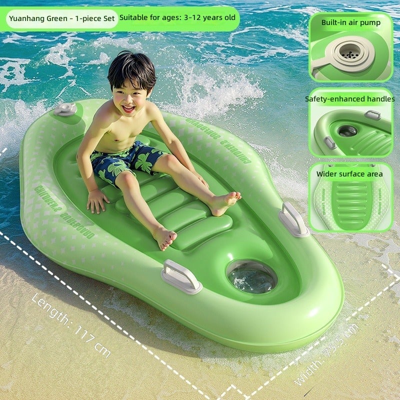 117*75.5cm Surfboard - Voyage Green for Outdoor Adventures