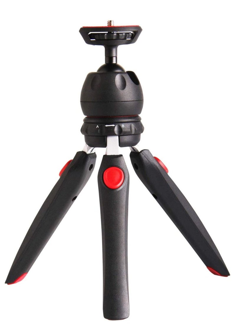 Jmary MT35 Mini Tripod Compact Desk Tripod for Camera Lightweight Table Top Stand 2-section Black - Image 1