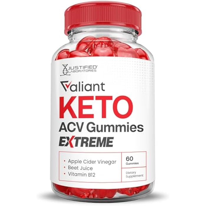 Justified Laboratories Valiant Keto ACV Gummies Extreme 2000MG Valant Keto Gummies Apple Cider Vinegar Formulated with Pomegranate Beet Juice Powder B12 Vegan Non GMO 60 Gummys - Image 4