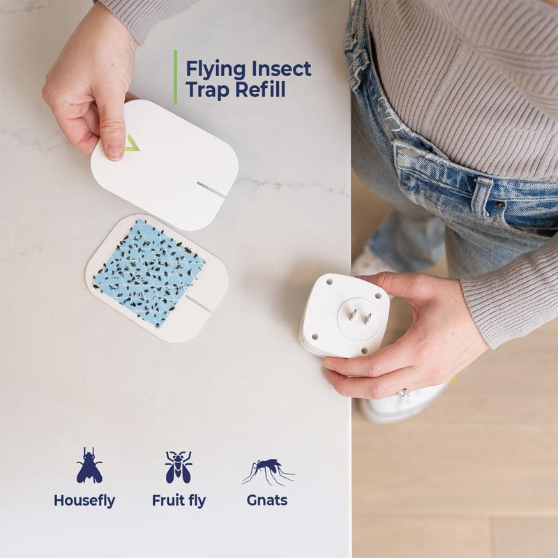 VEYOFLY Fly Trap Indoor Refill, Fruit Fly Traps for Indoors, Gnat Traps for House, Fly Catcher, Fly Trap, Plug in Catch for Fruit Flies, Moths, Gnats, Mosquito Trap (Pack of 10 Refills) - Image 5