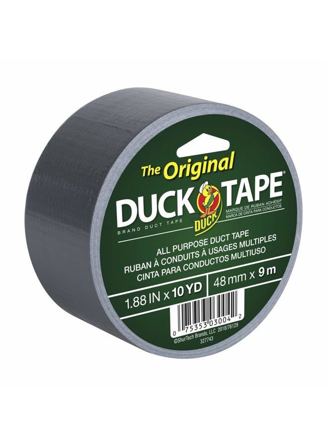 Duck شريط لاصق أصلي ماركة 761288، 1 عبوة 1.88 بوصة × 10 يارد فضي - Image 1