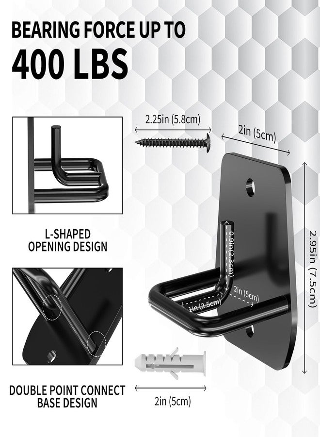 GAGUIUP Resistance Band Wall Anchor, 3PCS Mount System, Black Metal, Unique Style, Arm & Body Workout, Home Gym & PT, Easy Install - Image 3