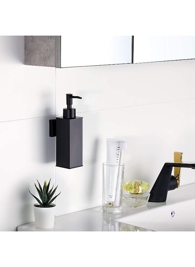 BGL Hand Soap Dispenser Stainless Steel 304 Wall Mount Chrome Soap Dispenser Holder for Bathroom Chrome Square - Image 5