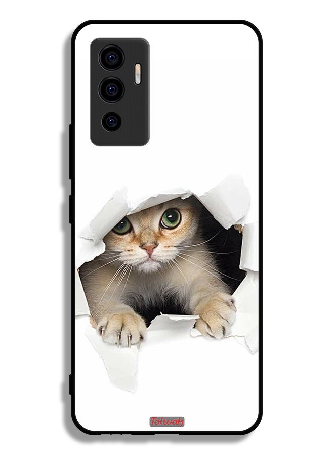 Tolwak Vivo V23e Protective Case Cover Cat Appearing - Image 2