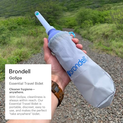 Brondell GoSpa Travel Bidet GS-70 Easy-to-use Portable Bidet with Convenient Nozzle Storage, Travel Bag, 400 ml Capacity, and Angled Nozzle Spray - Image 2