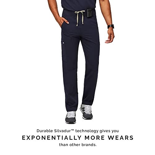 FIGS Axim Cargo Scrub Pants for Men – Navy Blue, L - Image 4
