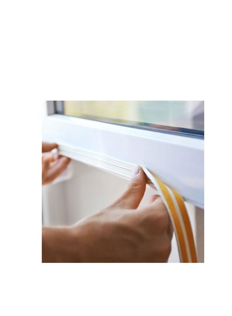 Beorol Self Adhesive Doors And Windows Foam Seal Strip White 6meter - Image 2