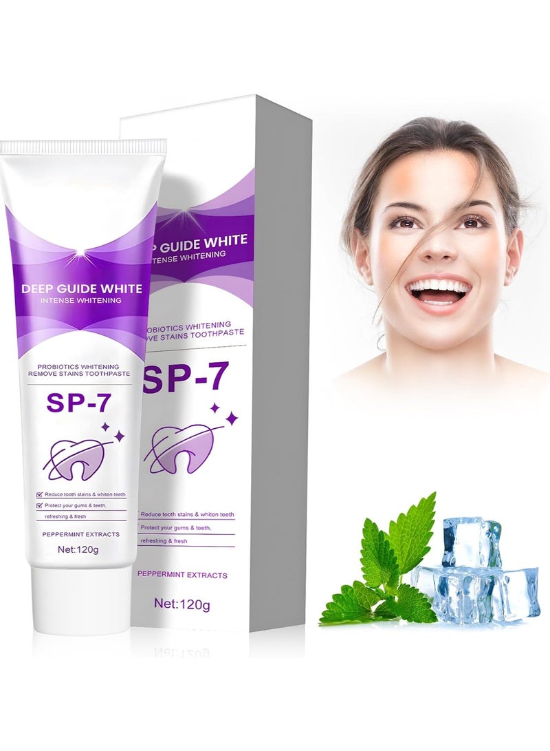 EELHOE Probiotic Deep Cleaning Toothpaste SP-7, Fresh Breath Peppermint Flavor, Ideal For Home & Travel - Image 1