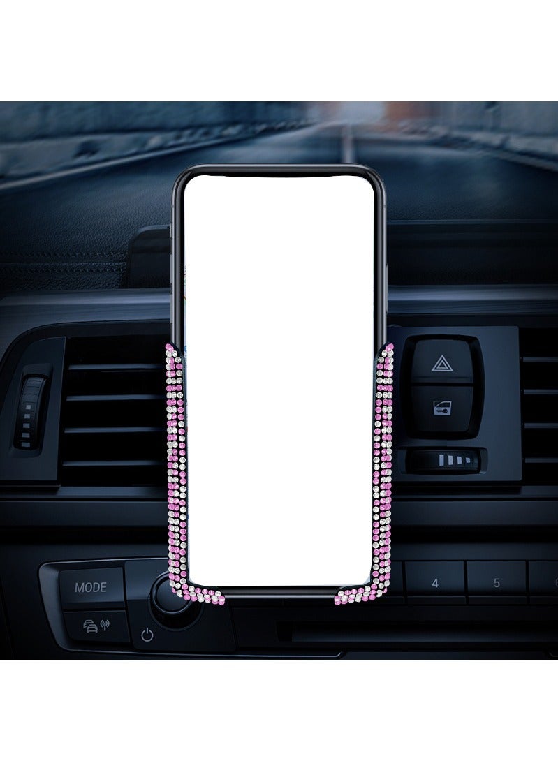 GO-DES Car Phone Holder and Glasses Holder Set Pink - Image 2