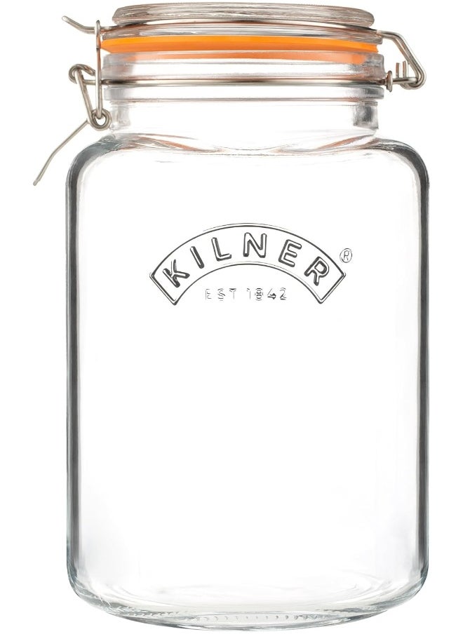 Kilner Kilner 3 Litre Square Clip Top Jar  - Image 1