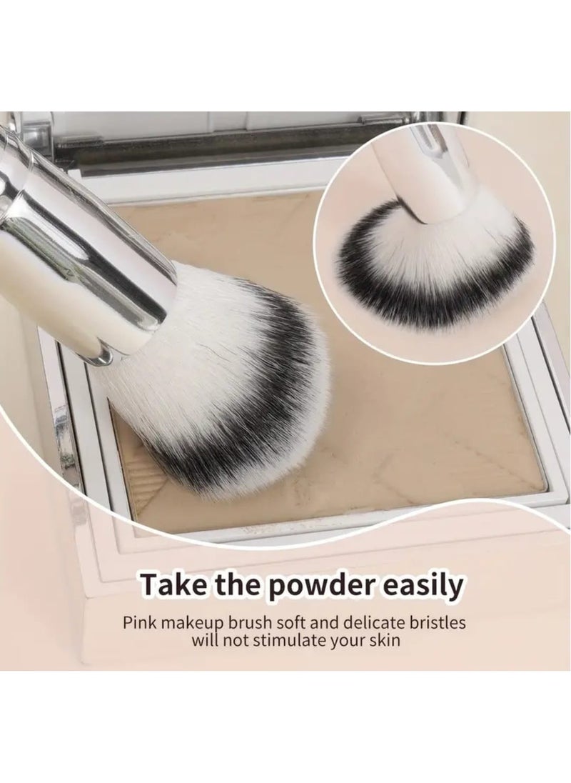 MAANGE - 4 Pcs Makeup Brush Set, Foundation, Blending, Nose and Eye Shadow Brushes, Soft Nylon Bristles, Dual-Ended Design, Portable Travel Makeup Brush Set - Image 1