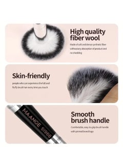 MAANGE 4 Pcs Makeup Brush Set, Foundation, Blending, Nose and Eye Shadow Brushes, Soft Nylon Bristles, Dual-Ended Design, Portable Travel Makeup Brush Set  - Image 4