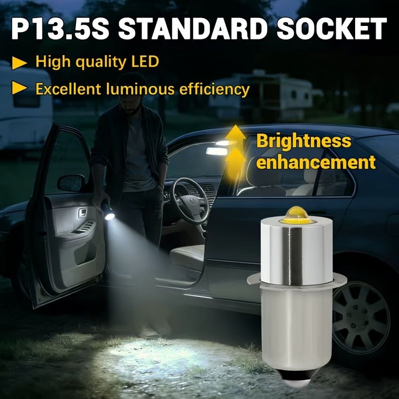 One LED Flashlight Bulb 6-24V White No Battery P13 5S PR2P Work Light Replacement DC3 24V - Image 5