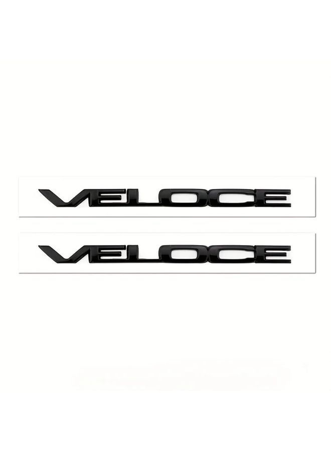 شعار سيارة VELOCE فضي ملصق شعار لسيارة ألفا روميو جوليا ستلفيو - Image 3