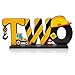 Haooryx Construction Truck Two Letter Sign Wooden Table Centerpiece for Boys Two Years Old Baby 2nd Birthday Party Decorations Construction Theme Party Supplies Baby Shower Decor Photo Props - Image 3