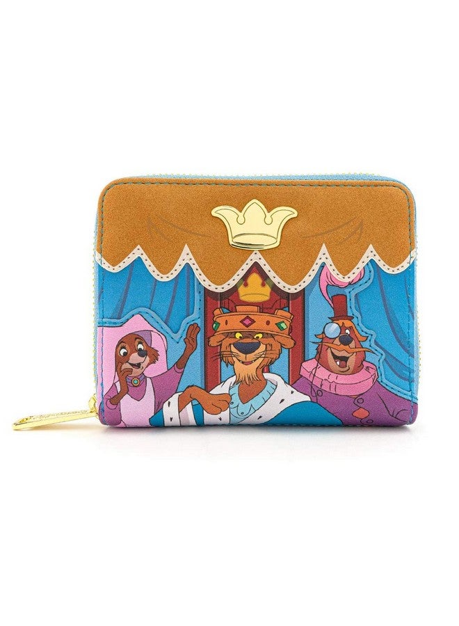 Loungefly X Disney Robin Hood Archery Tournament Ziparound Wallet (Blue Tan Multi One Size) - Image 1