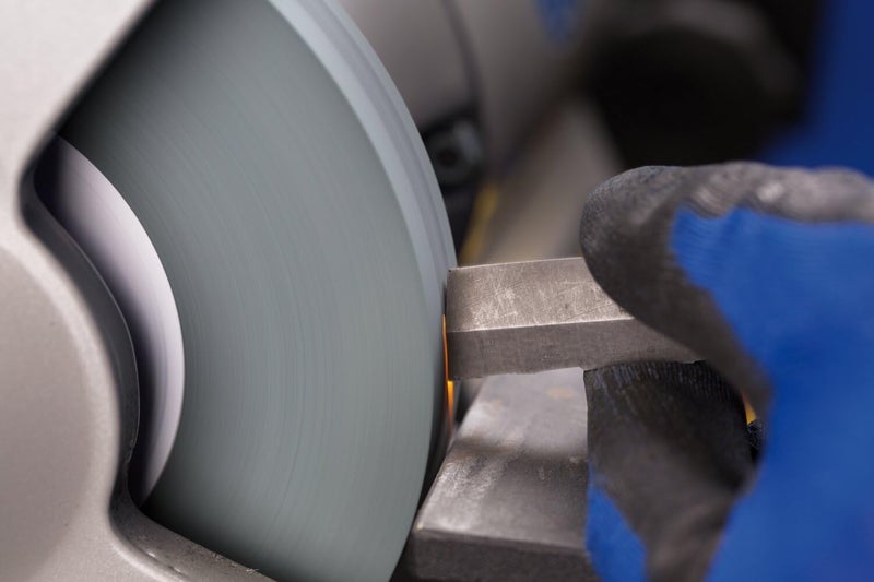 PFERD Vitrified Bench Grinding Wheel - Carbide, 6" Diameter, 1" Thick, 1" Arbor, 80 Grit, Silicon Carbide, for Carbide Tool Sharpening and Grinding - Part 61789 - Image 2