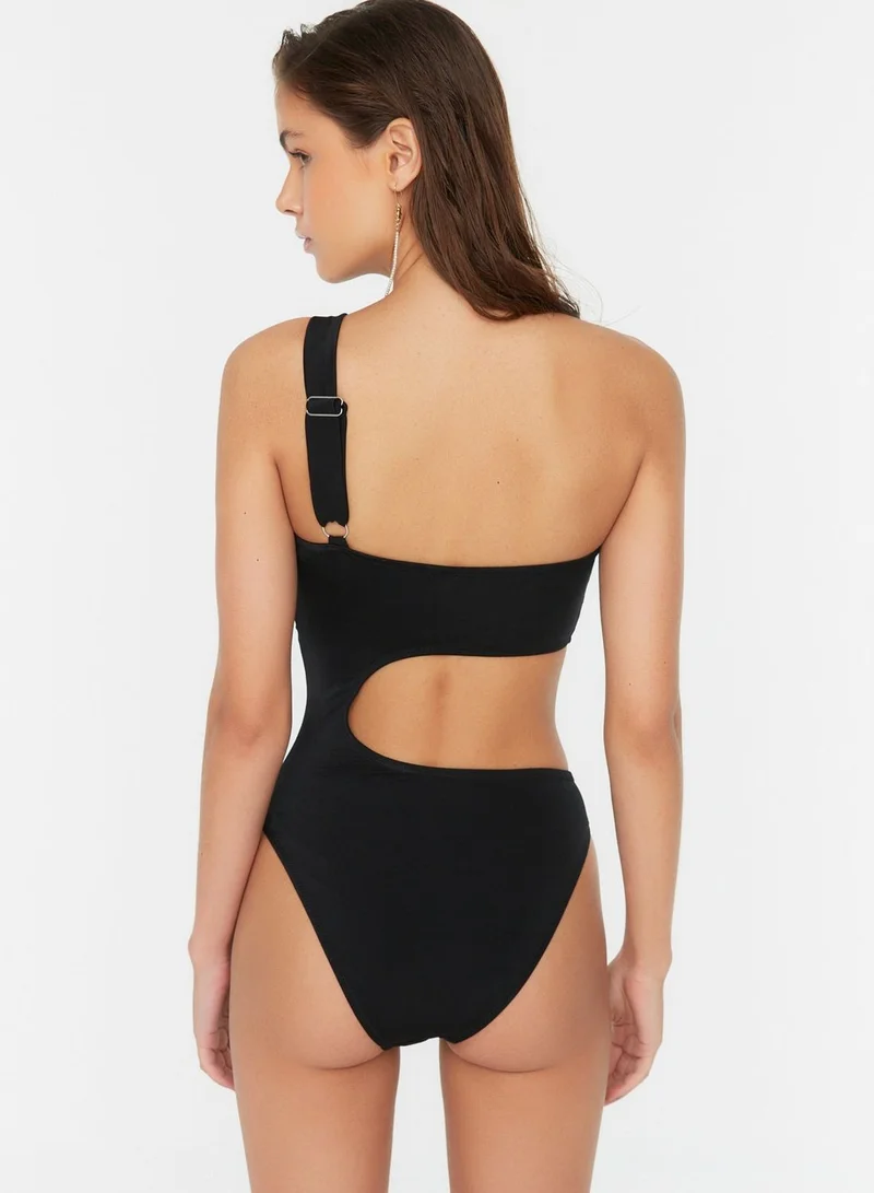 trendyol Colorblock Cut Out Detail Swimsuit