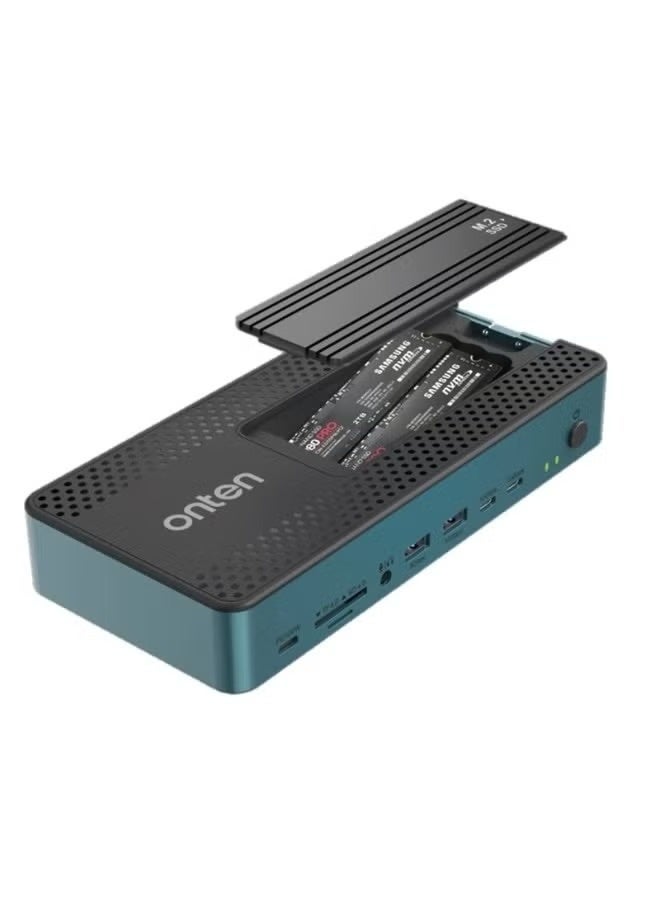 أونتن محطة إرساء ONTEN OTN-2501 USB-C متعددة الوظائف 20 في 1 مع حاوية أقراص SSD مزدوجة M.2 - Image 1