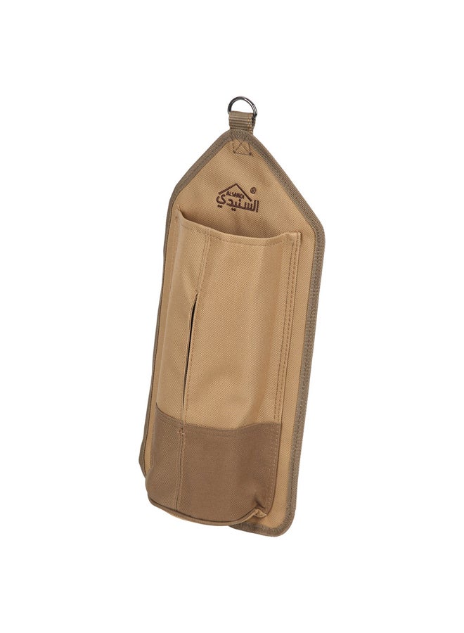 السنيدي حافظة مناديل رول للرحلات، كاكي، مقاس 40*18.5*8سم - Image 1