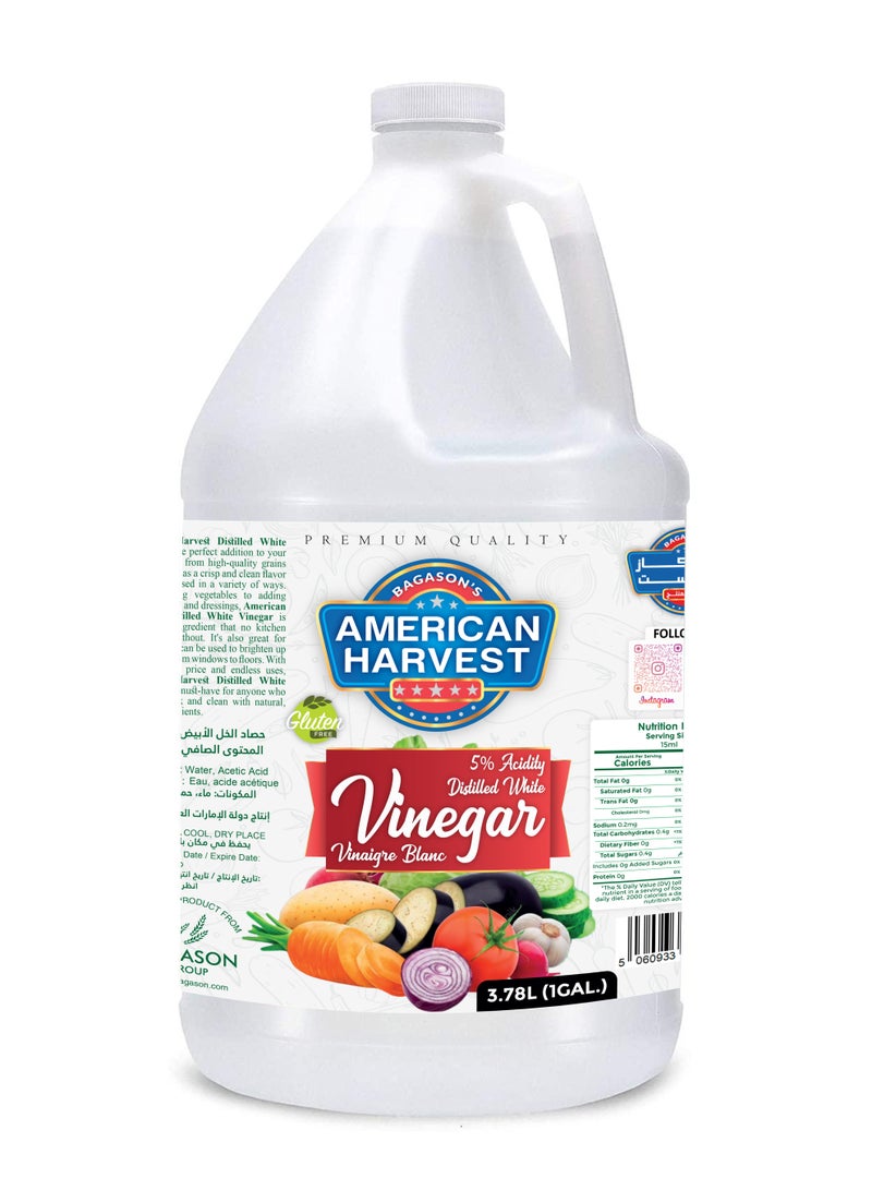 American Harvest Distilled White Vinegar 3.78L  - Image 1