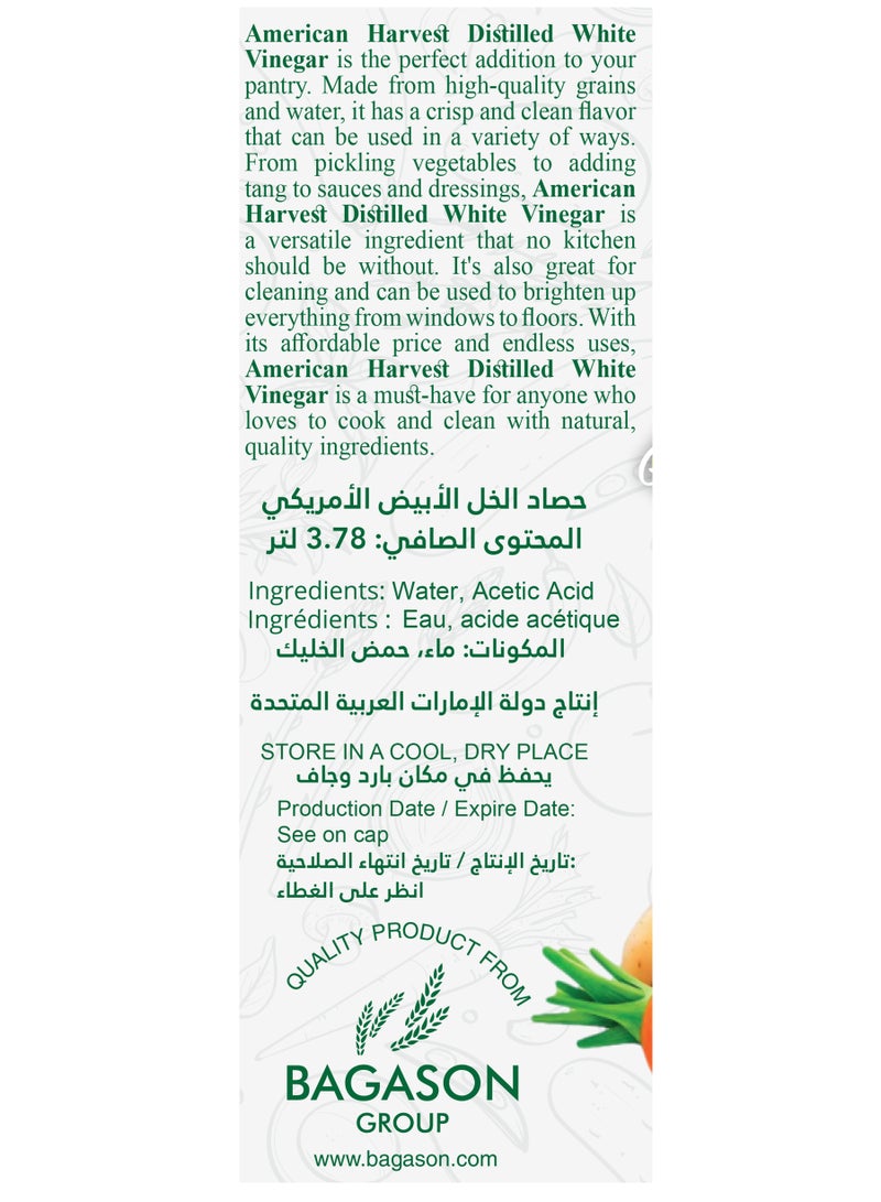 American Harvest Distilled White Vinegar 3.78L - Image 3