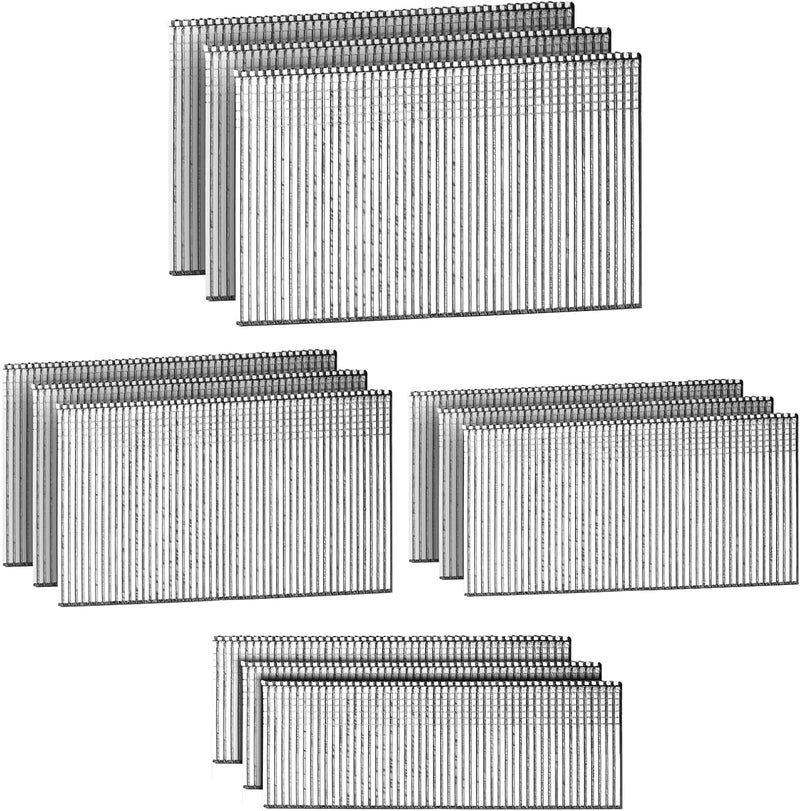 SITLDY Straight Finish Nails, 16 Gauge, 2000-Pack (1-1/2", 1-3/4", 2", 2-1/2", 500 Per Size), Galvanized, Assorted Size Project Pack, for Pneumatic, Electric 16GA Straight Finish Nailer - Image 1