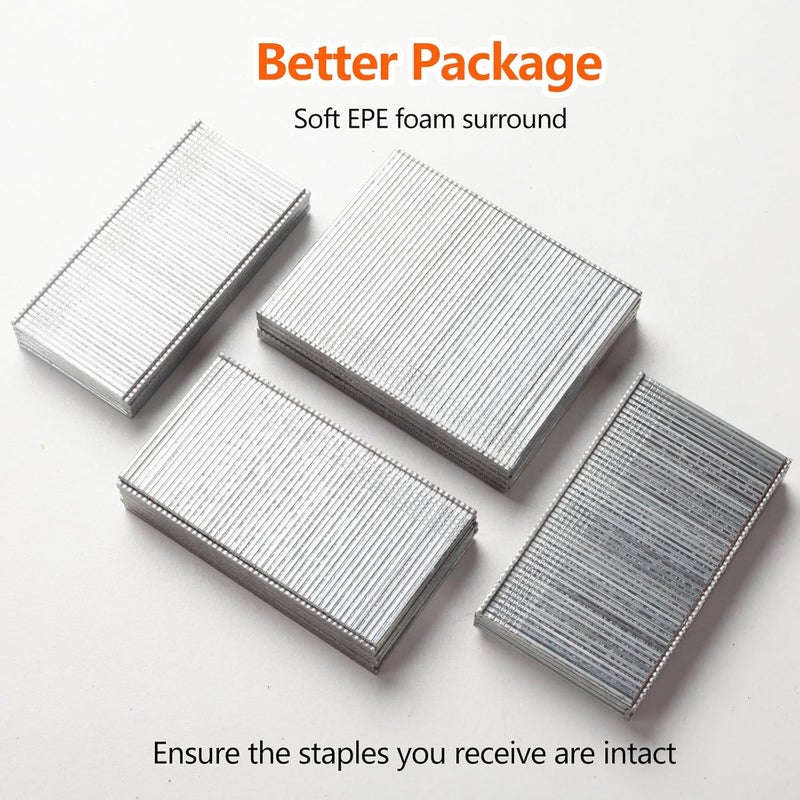 SITLDY Straight Finish Nails, 16 Gauge, 2000-Pack (1-1/2", 1-3/4", 2", 2-1/2", 500 Per Size), Galvanized, Assorted Size Project Pack, for Pneumatic, Electric 16GA Straight Finish Nailer - Image 3