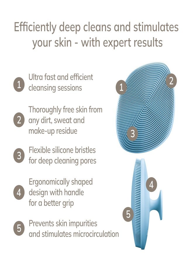 GESKE SmartAppGuided 4 in 1 Professional Facial Brush | Soft Silicone Handle for Gentle Cleansing | Routine Skincare - Image 2