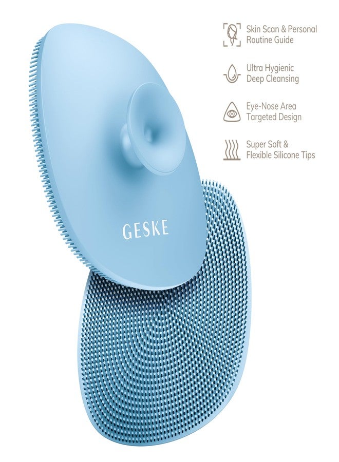 GESKE SmartAppGuided 4 in 1 Professional Facial Brush | Soft Silicone Handle for Gentle Cleansing | Routine Skincare - Image 4