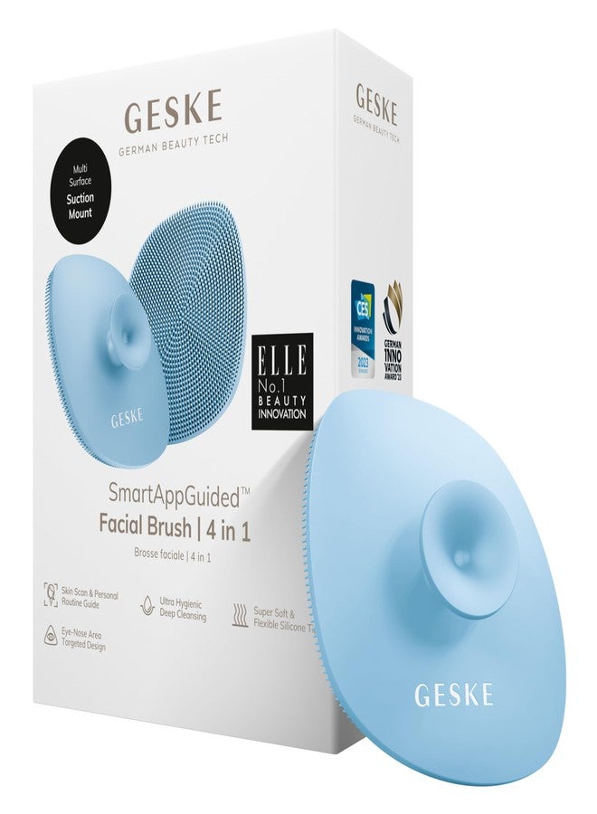 GESKE SmartAppGuided 4 in 1 Professional Facial Brush | Soft Silicone Handle for Gentle Cleansing | Routine Skincare - Image 1