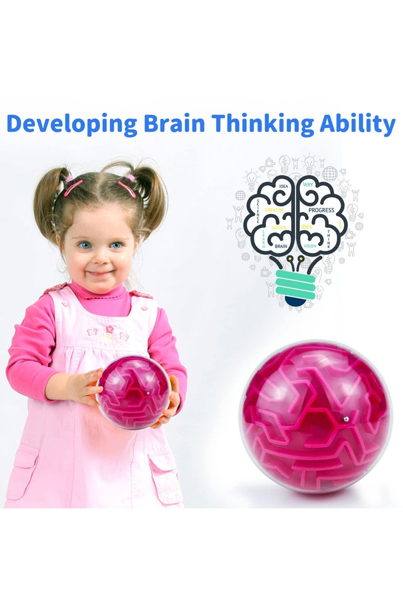 CMGTYYD Puzzle Ball for Kids, Maze Ball for Boys Girls Adults Gift, Memory Brain Puzzle Games - Challenges Intellectual Reaction Speed 3D Maze Puzzle - Image 2