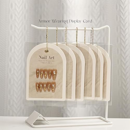 THR3E STROKES 10PCS Ins Press OnNail Packaging Nail Gel Polish Sample Display Nail Art Background Card Dustproof Bag With Tie Bags - Image 3