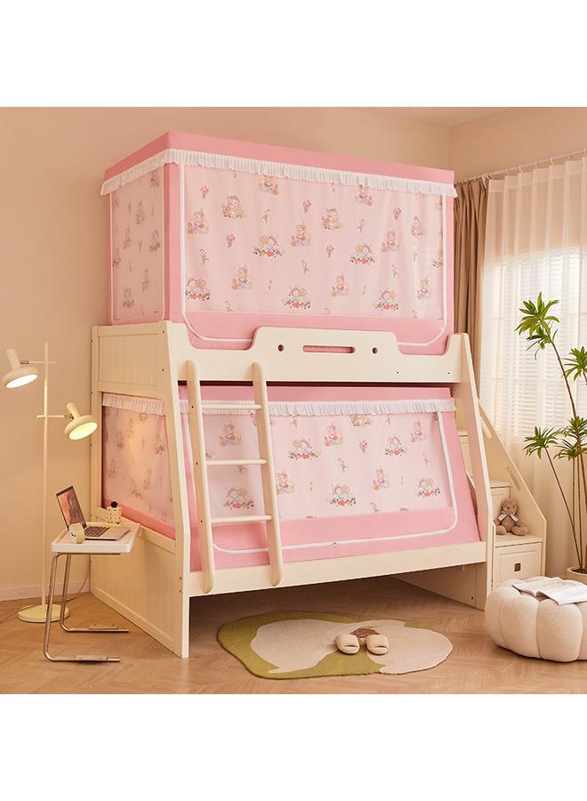 Bluejw Shading Curtain Upper And Lower Bunk Bed Mosquito Net Student Dormitory Single Encrypted Mosquito Net Three-door Paint Zipper Square Net - Image 1