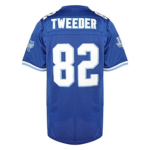 MESOSPERO Men 82 Charlie Tweeder 69 Billy Bob Varsity Blues Movie West Canaan Coyotes Football Jersey All Stitched S-XXXL (82 Blue, X-Large, x_l) - Image 3