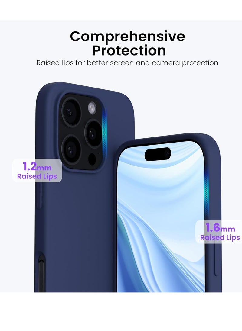 Generic - Compatible with iPhone 16 Pro Max Case 6.9", Slim Liquid Silicone 3 Layers Soft Gel Rubber Shockproof Protective Case with Anti-Scratch Microfiber Lining - Image 1