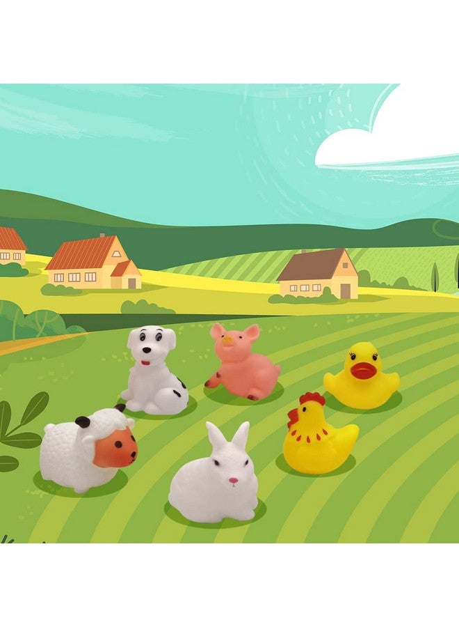 ArtCreativity Vinyl Farm Animals, Pack of 12 Assorted Squeezable Toys, Farm Birthday Party Favors for Kids, Fun Bath Tub and Pool Toys for Children, Educational Learning Aids for Boys and Girls - Image 3