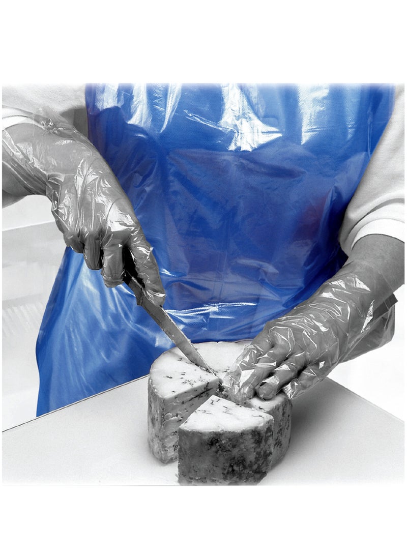 Patron Disposable Apron DA, 100 Pcs Plastic Disposable Aprons Vinyl Waterproof Apron Unisex For Kitchen Cooking Cleaning Dishwashing Butcher Lab Work - Image 2