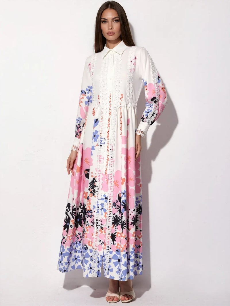 Jennyfer Floral A-line Maxi Dress - Image 2