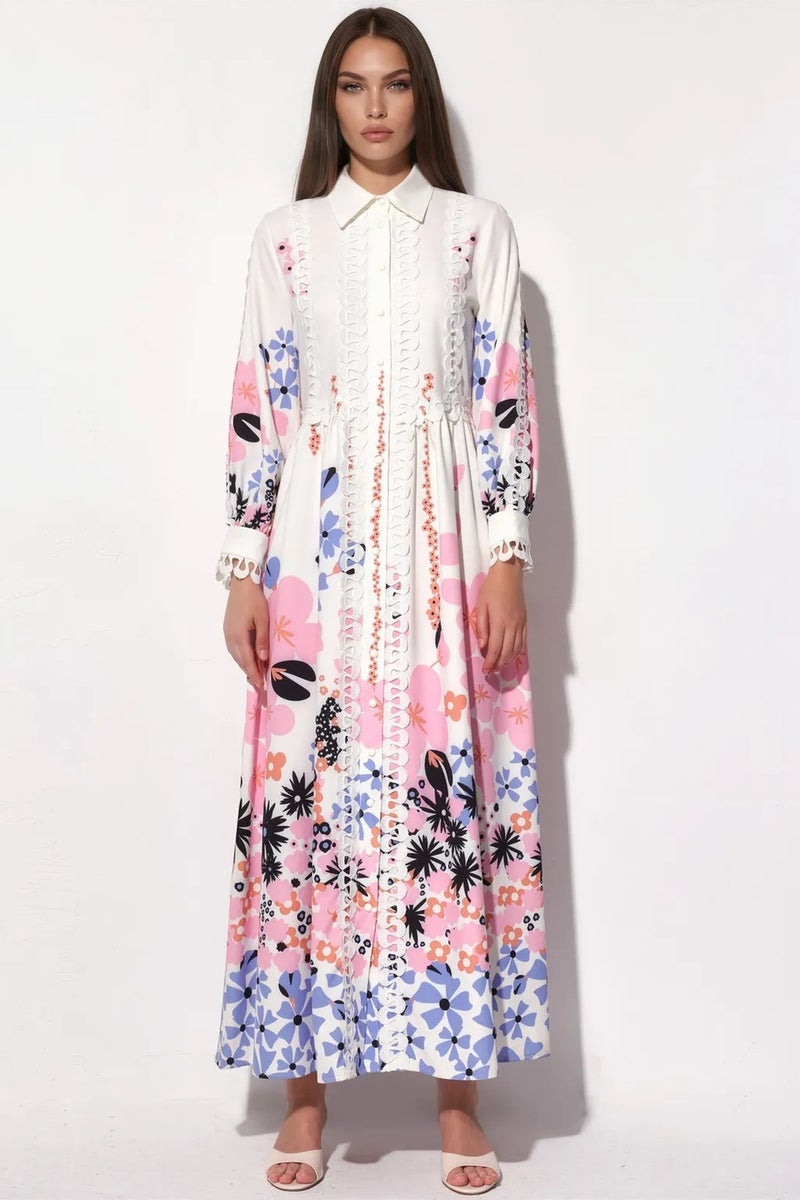 Jennyfer Floral A-line Maxi Dress - Image 1