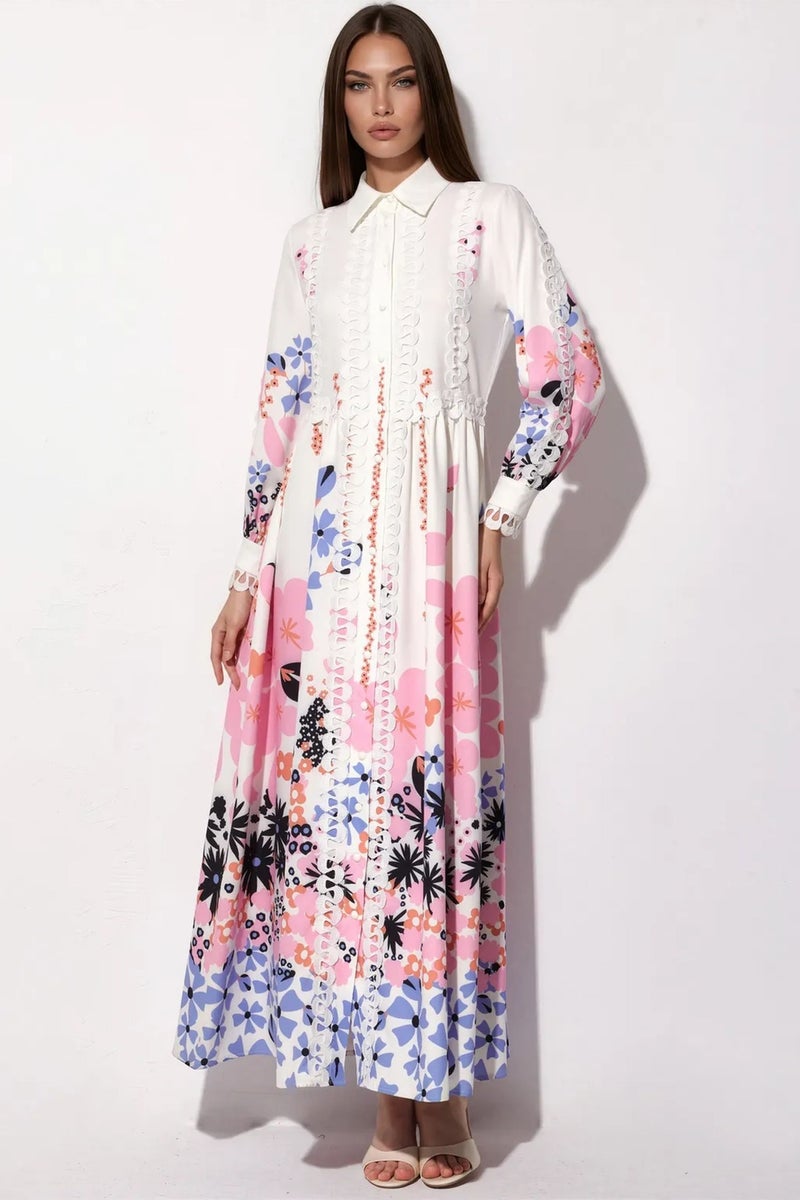 Jennyfer Floral A-line Maxi Dress - Image 2