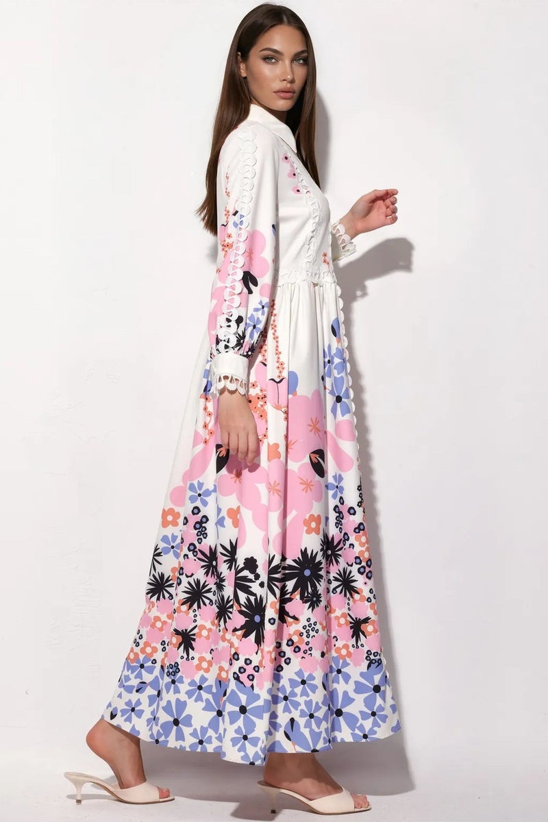 Jennyfer Floral A-line Maxi Dress - Image 3
