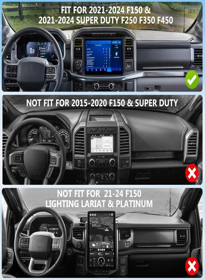 Surfcabin CNC Magnetic Truck Air Vent Phone Holder, Metal Phone Mount Cradles for F150, Compatible with Ford F150 2021-2025 & Super Duty F250 F350 F450 2021-2025 and Most Cellphones - Image 2