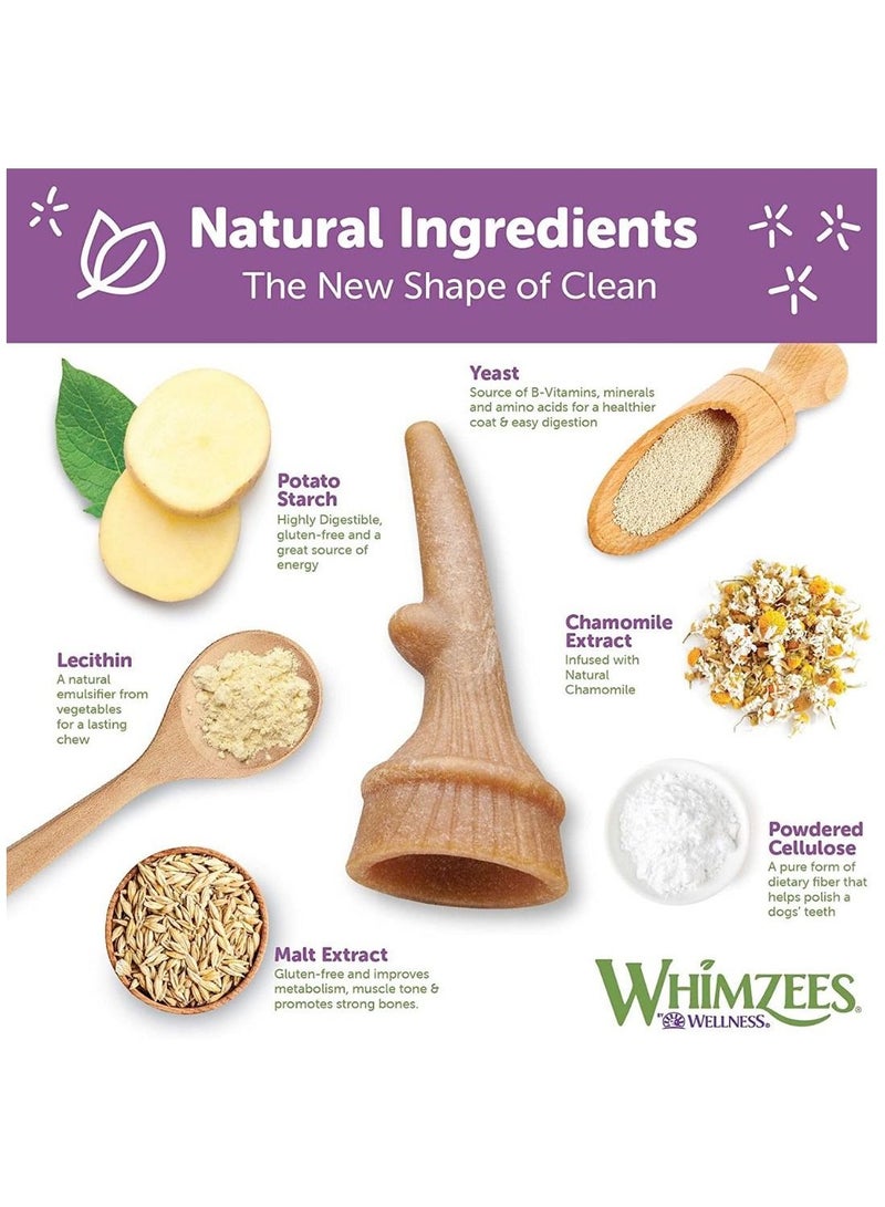 WHIMZEES Occupy Antler Natural Dental Chews for Dogs Small (24pc) - Image 3