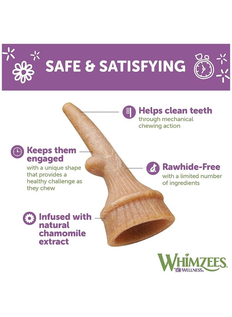 WHIMZEES Occupy Antler Natural Dental Chews for Dogs Small (24pc) - Image 5